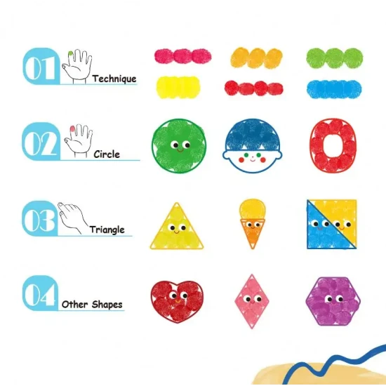 Omaľovánky pre prstové farby pre deti Umelec Tookyland