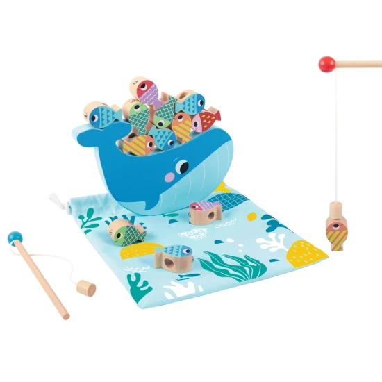 chytanie rybičiek multifunkčná hra Tooky toy