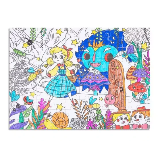 Vyfarbovacie puzzle pre deti Utajená záhrada Tookyland