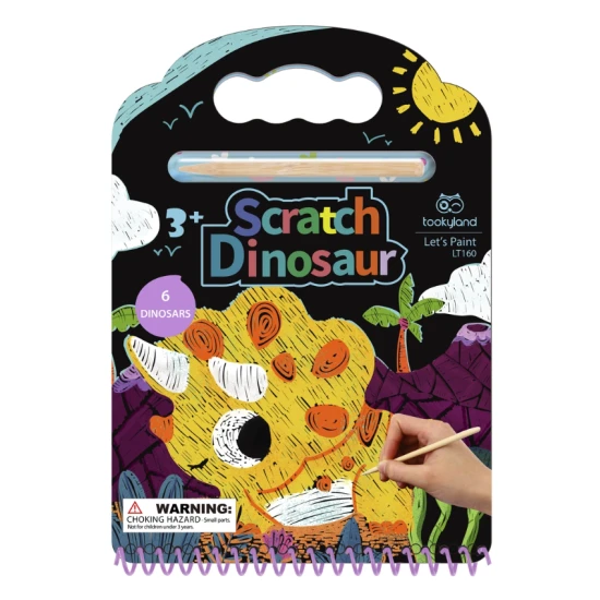 Vyškrabávací blok Dinosaury Kreatívna sada Tookyland