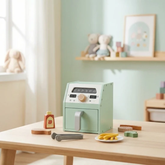 Detská drevená fritéza – hračka do kuchynky pre deti