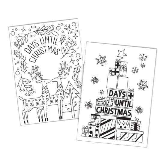 Vianočná dekoračná súprava Nordic UNI PWE-5M Nordic – 4 ks kriedových popisovačov so šablónami a mixom farieb na dekorovanie okien, zrkadiel a tabúľ