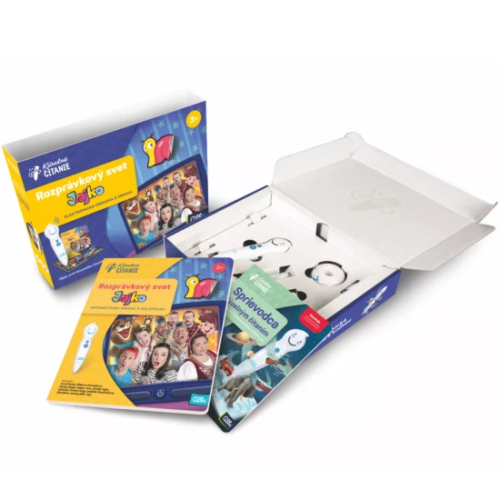 Obálka knihy Rozprávkový svet Jojko s elektronickou ceruzkou Albi Kúzelné čítanie – interaktívna kniha pre deti