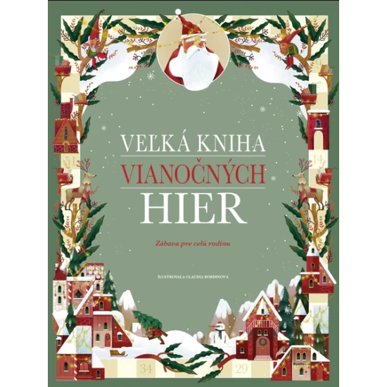 Veľká kniha vianočných hier kde nájdete vianočnú verziu ôsmich tradičných stolových hier.