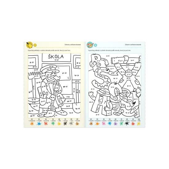 Pracovný zošit pre 2. ročník ZŠ na upevňovanie matematiky preberanej v škole.