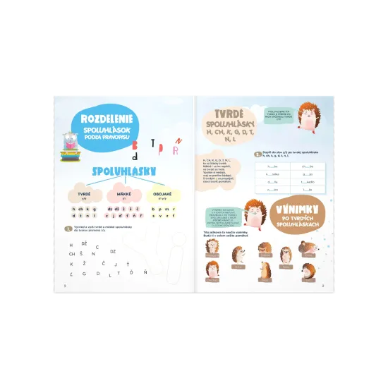 Pracovný zošit pre 2. ročník ZŠ na precvičovanie spoluhlások a správneho písania.