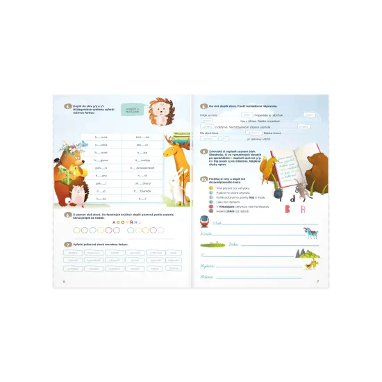 Pracovný zošit pre 2. ročník ZŠ na precvičovanie spoluhlások a správneho písania.