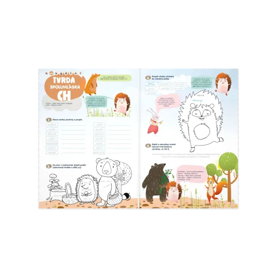 Pracovný zošit pre 2. ročník ZŠ na precvičovanie spoluhlások a správneho písania.
