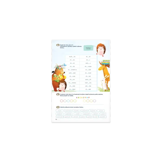 Pracovný zošit pre 2. ročník ZŠ na precvičovanie spoluhlások a správneho písania.