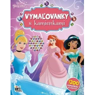Disney Princezné - Vymaľovanky s kamienkami