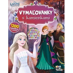 Ľadové kráľovstvo - Vymaľovanky s kamienkami