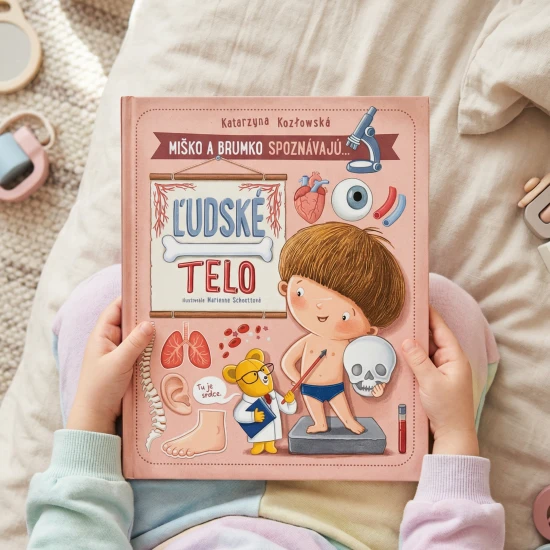 Miško a Brumko spoznávajú ľudské telo – detská knižka o tele pre predškolákov