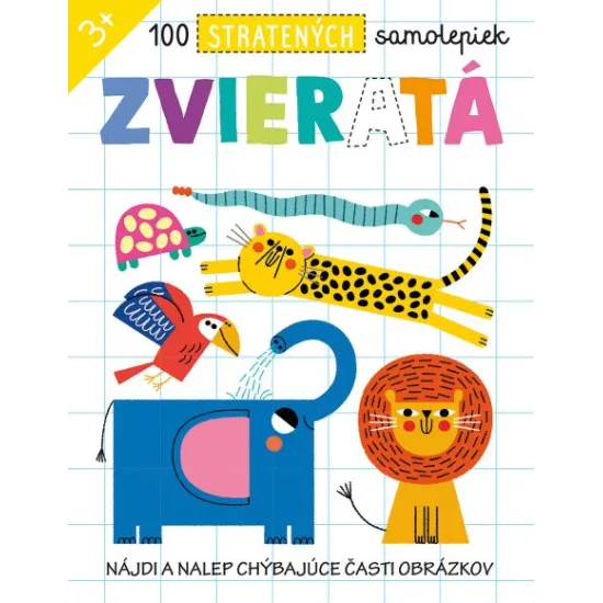 Nálepkový zošit so 100 samolepkami s tematikou zvierat. Rozvíja predstavivosť, vizuálne myslenie a motorické zručnosti.