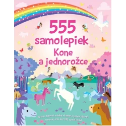 555 samolepiek - Kone a jednorožce