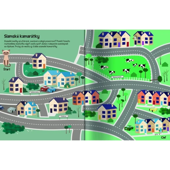 Nálepkový zošit s viac ako 555 samolepkami mačiek a psov.