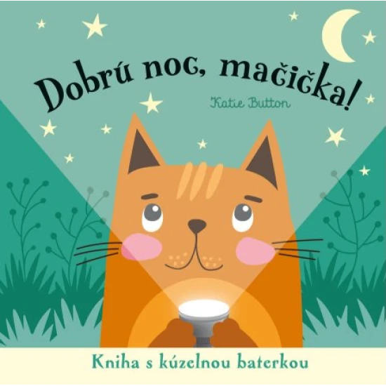 Mačička sa už chystá spať, ale najprv musí dať dobrú noc všetkým svojim zvieracím kamarátom. Pomôžeš jej ich nájsť? Kniha s kúzelnou baterkou.