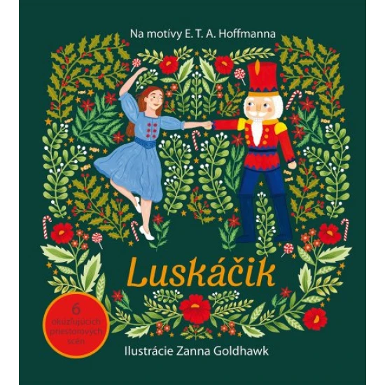 Luskáčik priestorové leporelo nadčasová klasika, kde postavičky a kulisy vystupujú do popredia.