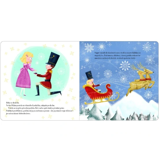 Luskáčik detská vianočná kniha s trblietavým okienkom a krásnymi ilustráciami