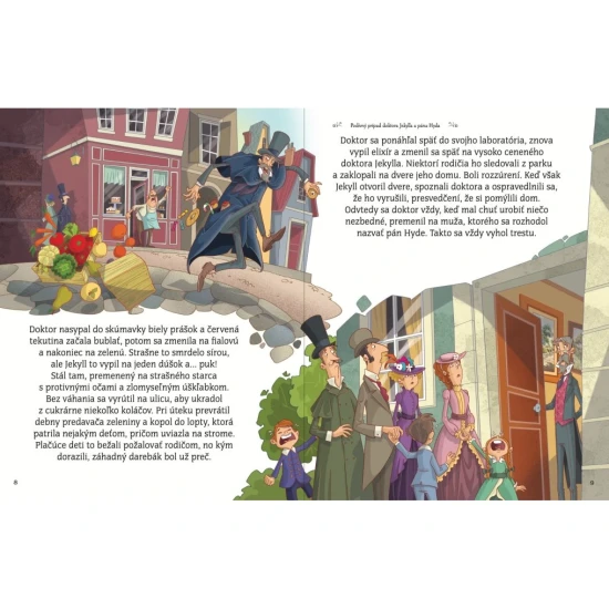 Ilustrovaná detská kniha Strašidelné a tajomné príbehy s upírmi, múmiami, vlkolakmi a duchmi