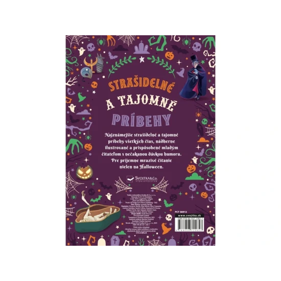 Ilustrovaná detská kniha Strašidelné a tajomné príbehy s upírmi, múmiami, vlkolakmi a duchmi