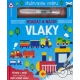 Maľuj vodou, počkaj, kým obrázky zaschnú, a potom začni maľovať znova a hľadaj obrázky vlakov.