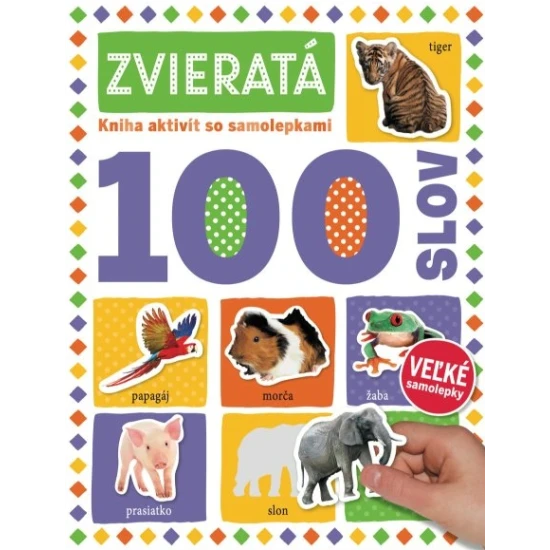 Spoznaj zvieratá z celého sveta v tejto úchvatnej knižke aktivít. Vyfarbuj obrázky a na vynechané miesta nalepuj samolepky zo samolepkového hárka.