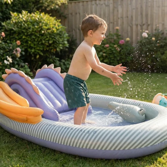 Nafukovací bazén so šmykľavkou Dino 210 cm
