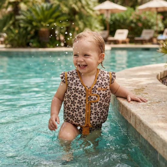 Plávacia vesta Swim Essentials Wild Flower pre deti 1–2 roky