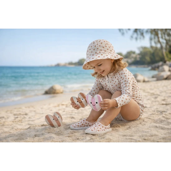 Plavky s dlhým rukávom s UPF 50+ Cozy Hearts