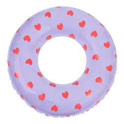 Nafukovacie koleso Hearts transparent 90 cm