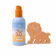 Set Opaľovací sprej SPF50+ 200 ml a Špongia na nanášanie opaľovacieho krému Lev