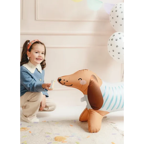 Fóliový balón Jazvečík ako dekorácia na detskej párty