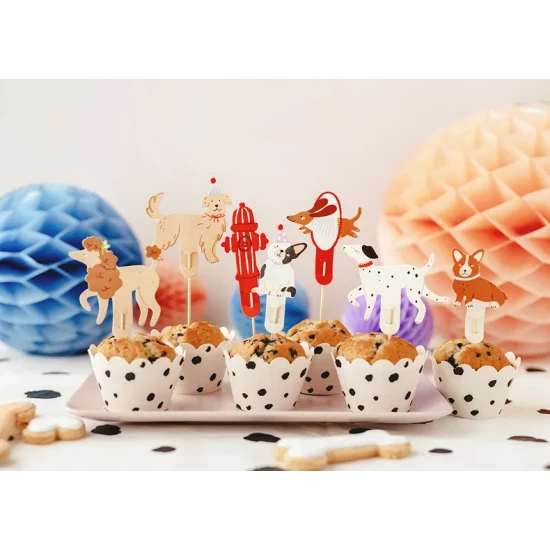 Zápichy na cupcakes so psíkom na detskú párty