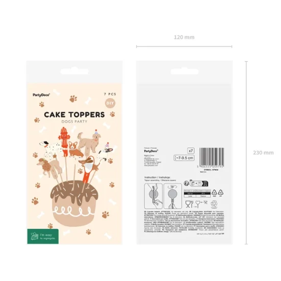 Zápichy na cupcakes so psíkom na detskú párty