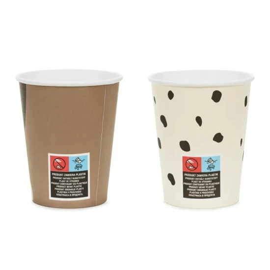 Papierové poháre so psíkom na detskú párty