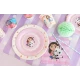 Papierové taniere Gabby’s Dollhouse s farebným motívom
