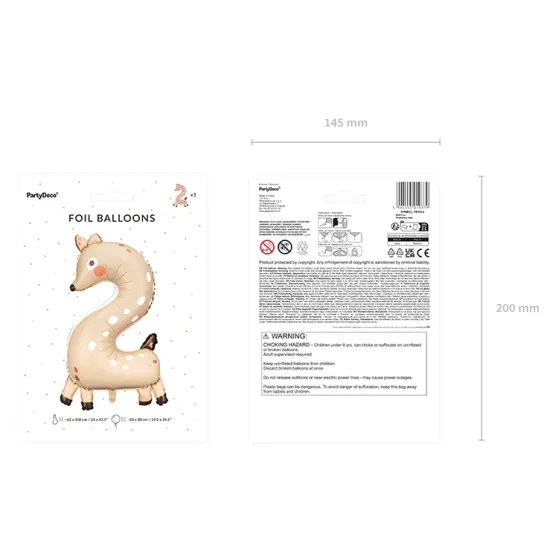 Balón Číslo 2 Srnka