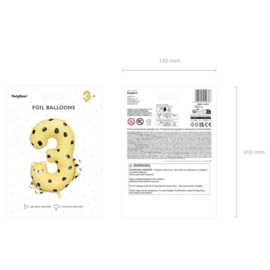 Balón Číslo 3 Gepard