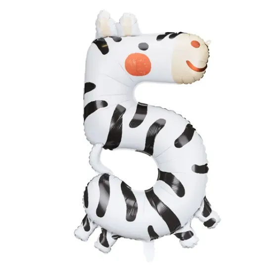 Balón Číslo 5 Zebra
