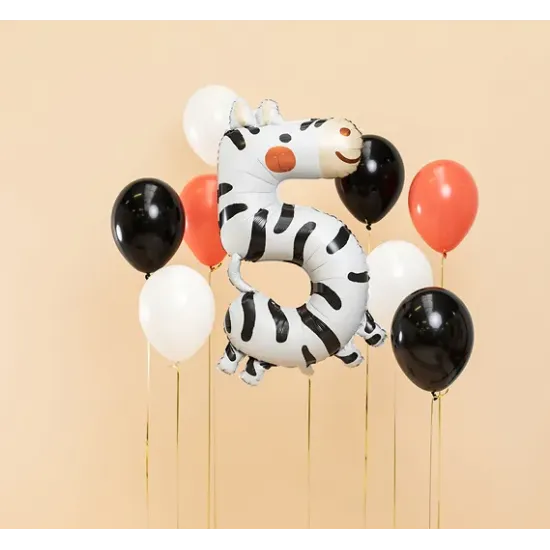 Balón Číslo 5 Zebra