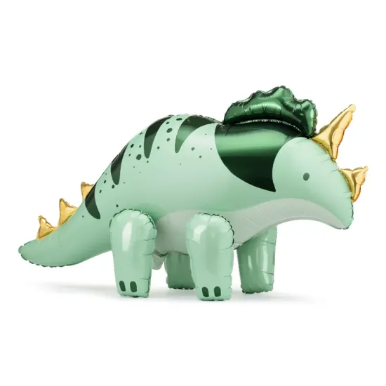 Balón s atraktívnym dizajnom s motívom dinosaura, čo zaujme každé dieťa.