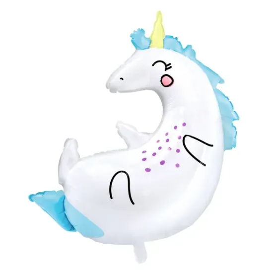 Nafukovací balón v tvare jednorožca pre malého oslávenca.