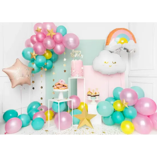 Sada 6 kusov cupcakes v jemných pastelových odtieňoch oživí každú detskú oslavu.