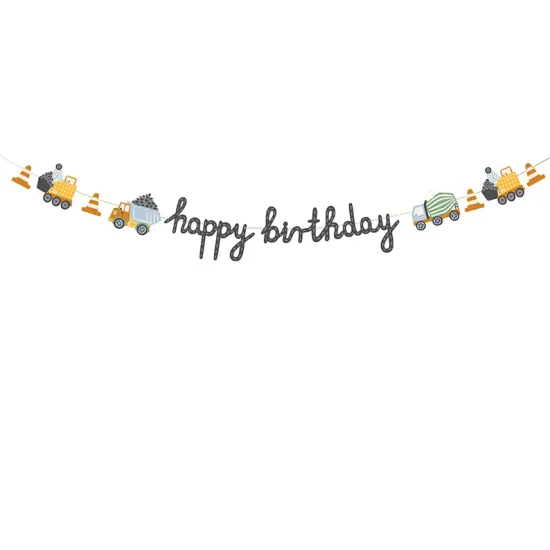 Girlanda Happy birthday pre malého milovníka áut.