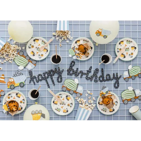 Girlanda Happy birthday pre malého milovníka áut.