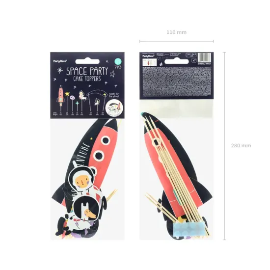 Vyzdobte si tortu na perfektnú vesmírnu oslavu s ozdobami na tortu.