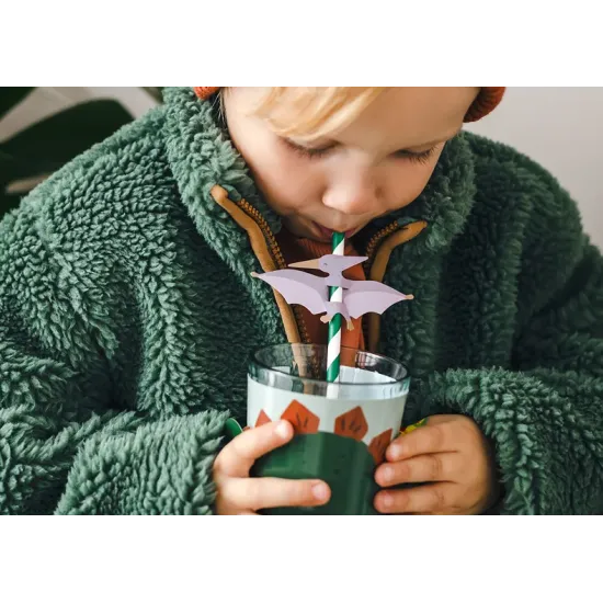 Slamky Dinosaury sú skvelým spoločníkom pre deti pri pití svojich obľúbených nápojov.