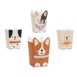 Krabičky na občerstvenie Psy 6 ks