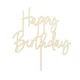 Drevená ozdoba na tortu Happy Birthday od Party deco.