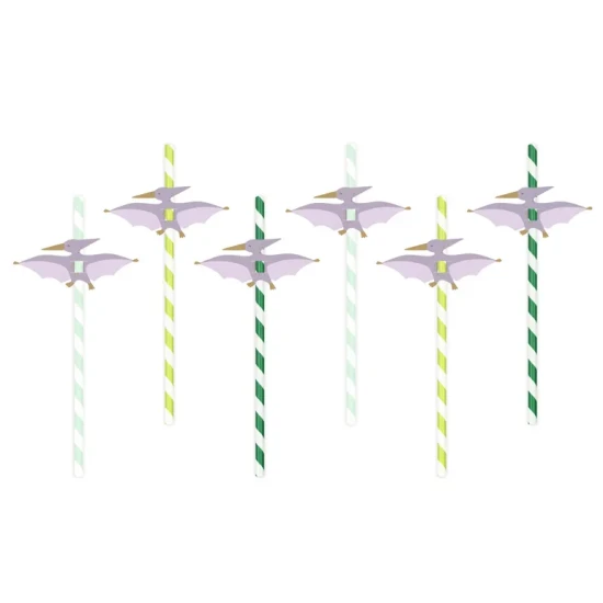 Slamky Dinosaury sú skvelým spoločníkom pre deti pri pití svojich obľúbených nápojov.